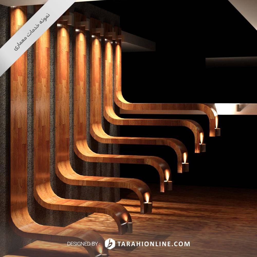 طراحی معاری دکوراسیون داخلی پله